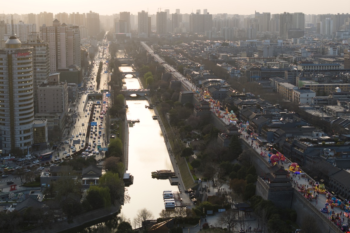 Cina: Xi’an, completamente ricollegato antico fossato dopo oltre 70 anni